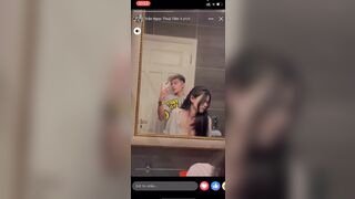 Trần Ngọc Thủy Tiên idol tiktok đăng  nhằm clip làm tình cùng bạn trai lên story